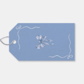 Verhaaltjes Baby Shower Bedankt Cadeaulabel (Achterkant Horizontaal)