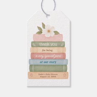 Verhaaltjesboek Baby Shower Bedank Favoriet Tags Cadeaulabel