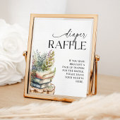 Verhaaltjesboek Baby Shower Luier Raffle Spel Poster