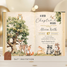 Verhaaltjesboek bos baby shower