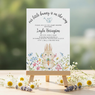 Verhaaltjesboek Konijn Jongen Baby Borrel Florale Kaart
