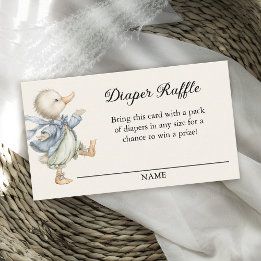 Verhaaltjesboek Vintage Eend Luiers Raffle Informatiekaartje