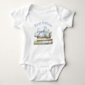 Verhaarbare Eerste Editie Baby Shower Nieuw Hoofds Romper (Voorkant)