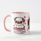 Verhalen en staarten maken mijn dag - Hond en boek Mok (Links)