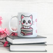 Verhalen en staarten maken mijn dag - Kat en boeke Mok