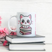 Verhalen en staarten maken mijn dag - Kat en boeke Mok