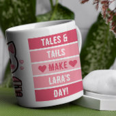 Verhalen en staarten maken mijn dag - Kat en hond  Mok