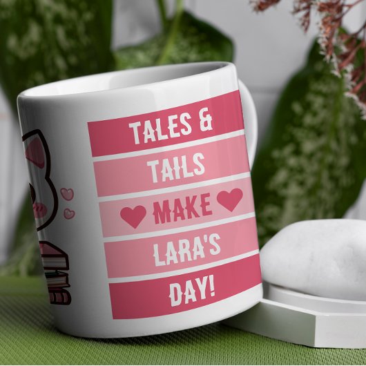 Verhalen en staarten maken mijn dag - Kat en hond  Mok