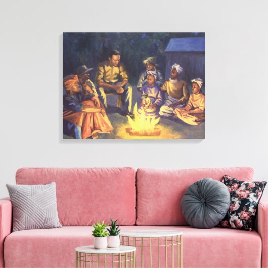 Verhalen kampvuur 2003 canvas afdruk (Insitu (Woonkamer))