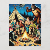 Verhalen over kampvuur | Grappige retro blanco Briefkaart (Voorkant)