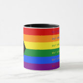 Verhalen tellen Gay Pride Intersection Regenboogvl Mok (Midden)