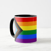 Verhalen tellen Gay Pride Intersection Regenboogvl Mok (Voorkant links)