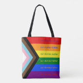 Verhalen tellen intersectionele Pride-vlag Regenbo Tote Bag (Achterkant)