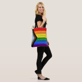 Verhalen tellen intersectionele Pride-vlag Regenbo Tote Bag (Op model)