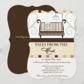 Verhalen uit het Wieg Storybook Shower Invitation Kaart (Voorkant / Achterkant)