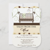 Verhalen uit het Wieg Storybook Shower Invitation Kaart (Voorkant)