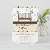 Verhalen uit het Wieg Storybook Shower Invitation Kaart (Staand voorkant)