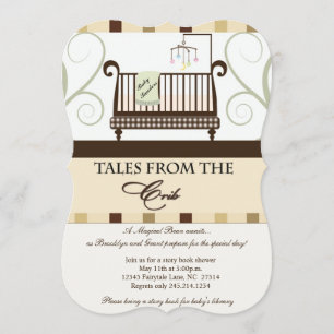 Verhalen uit het Wieg Storybook Shower Invitation Kaart