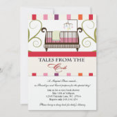 Verhalen uit het Wieg Storybook Shower Invitation Kaart (Voorkant)