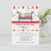 Verhalen uit het Wieg Storybook Shower Invitation Kaart (Staand voorkant)