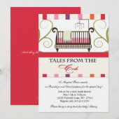 Verhalen uit het Wieg Storybook Shower Invitation Kaart (Voorkant / Achterkant)