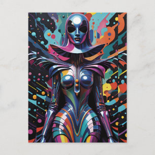 Verhalen van de Cyborg Non - Ken Gage Kunst Briefkaart