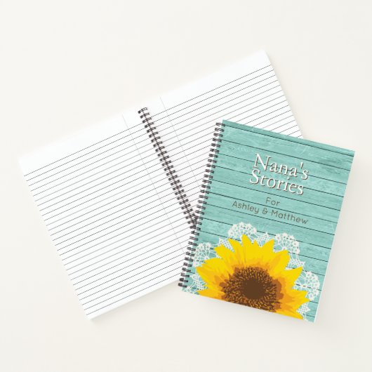 Verhalen van gepersonaliseerde oma's notitieboek (Binnen)