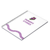 Verhalen van het Kind van roze en Paarse Speelgoed Notitieboek (Linkerzijde)