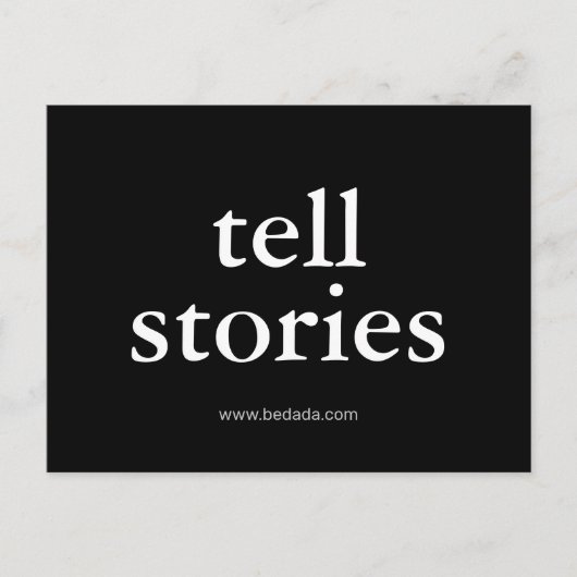 verhalen vertellen briefkaart (Voorkant)