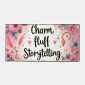 Verhalen vertellen Pink Charm Fluff Girly Schrijve Bureaumat (Voorkant)