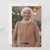 Verhalen, Wijsheid en Liefde 80ste Verjaardagsfees Kaart (Achterkant)