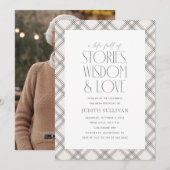 Verhalen, Wijsheid en Liefde 80ste Verjaardagsfees Kaart (Voorkant / Achterkant)