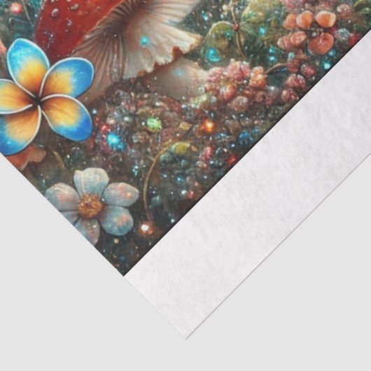 Verhalenboek Alice Magical Mushroom Decoupage Tissuepapier (Detail)