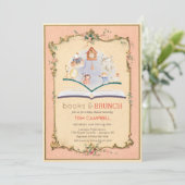 verhalenboek Baby shower Invitation Kaart (Staand voorkant)