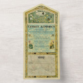  verhalenboek Bos Alles in een bruiloft uitnodigen All In One Uitnodiging (Binnen)