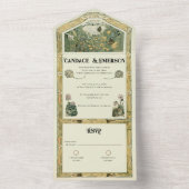  verhalenboek Bos Alles in een bruiloft uitnodigen All In One Uitnodiging (Binnen)