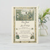 verhalenboek Bos bruiloft uitnodiging (Staand voorkant)