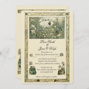 verhalenboek Bos bruiloft uitnodiging