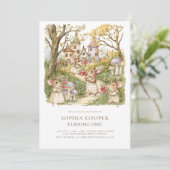 Verhalenboek Dieren Waterverf 1e Verjaardag Kaart (Staand voorkant)