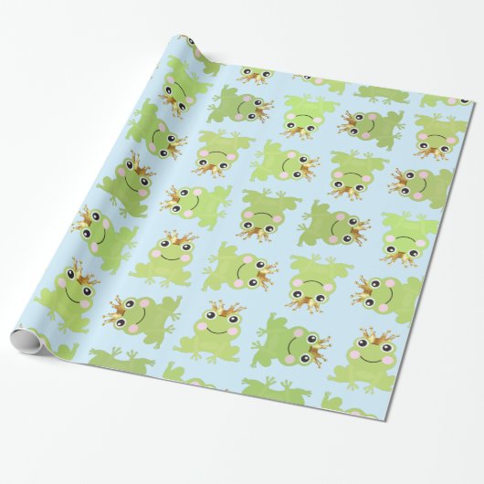 Verhalenboek Fairy Tale Frog Prince Baby shower Bl Cadeaupapier (Uitgerold)