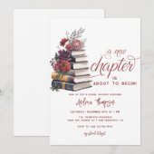 verhalenboek | Floral Modern Script-Vrijgezellenfe Kaart (Voorkant / Achterkant)