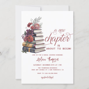 verhalenboek   Floral Modern Script-Vrijgezellenfe Kaart