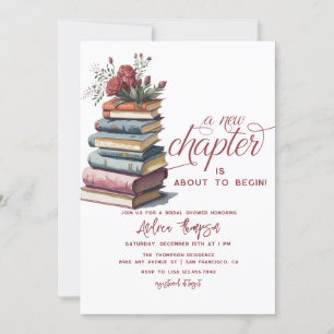 verhalenboek   Floral Modern Script-Vrijgezellenfe Kaart