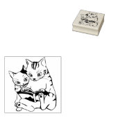 Verhalenboek Katten Kunststempel Rubberstempel (Gestempeld)