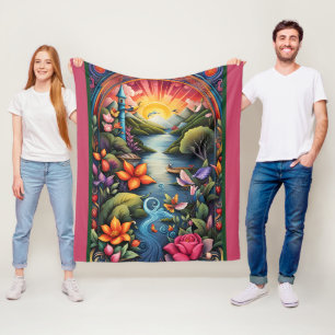 Verhalenboek Landschap 1 Fleece Deken