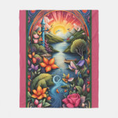 Verhalenboek Landschap 1 Fleece Deken (Voorkant)