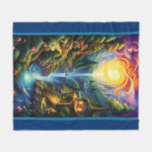 Verhalenboek Landschap 2 Fleece Deken (Voorkant (Horizontaal))