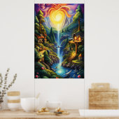 Verhalenboek Landschap 2 Poster (Keuken)