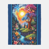 Verhalenboek Landschap 3 Fleece Deken (Voorkant)