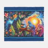 Verhalenboek Landschap 3 Fleece Deken (Voorkant (Horizontaal))